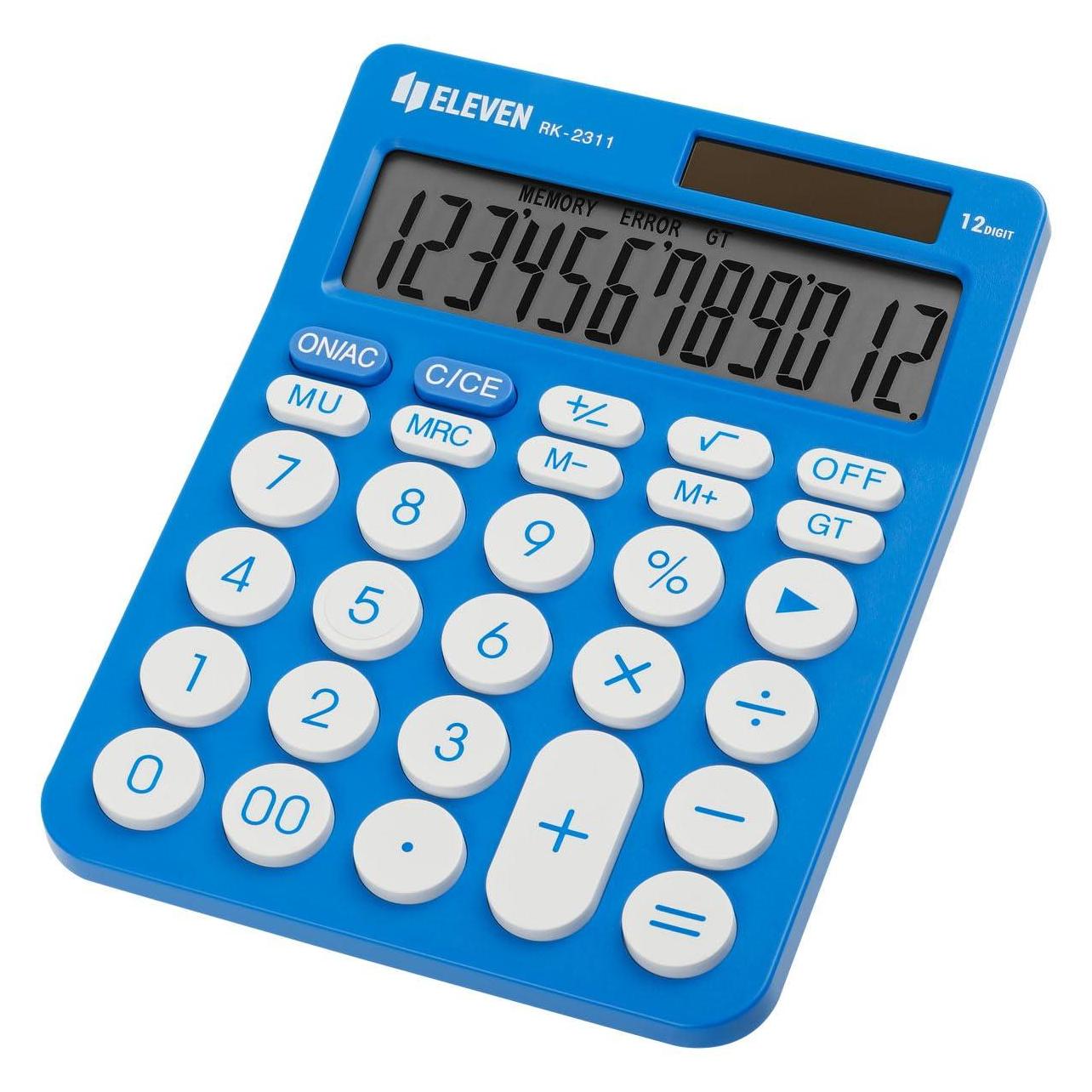 Eleven Taschenrechner RK2311BL (Batteriebetrieb, Solarenergie) (14135986)