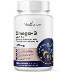 VitaSanum®- Omega 3 D3+K2 1000 mg pro Tagesportion