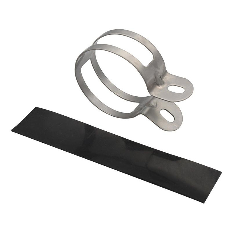 Collier de silencieux KRM Ø60mm Inox avec protection