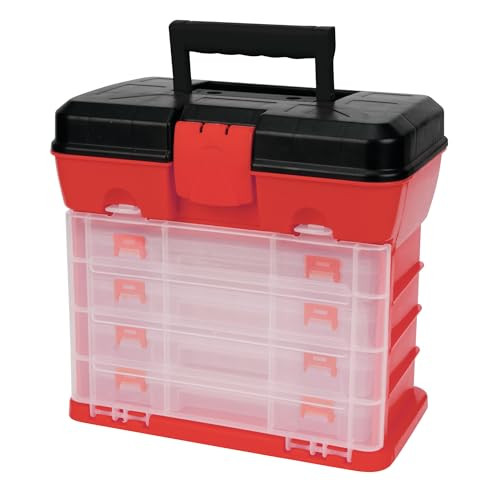 Performance Tool W54042 Plastic Rack System Tool Box met 4 organisatoren