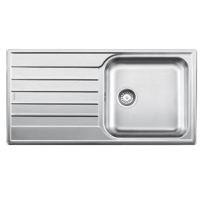 Blanco Zlewozmywak Livit XL 6 S stal szczotkowana z korkiem automatycznym (518519) (Aufsatzspülbecken, 50 cm, 100 cm) (518519)