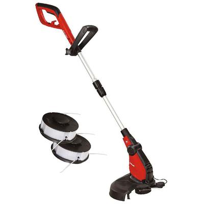 Elektro-Rasentrimmer EINHELL "GC-ET 4530", rot (rot, schwarz, silberfarben), Motorsensen, inkl. 3 Fadenspulen