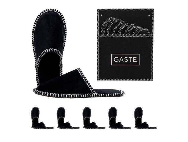 Relaxdays 6 paires de chaussons en feutre