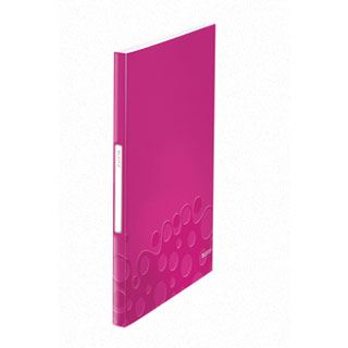 LEITZ WOW Sichtbuch DIN A4, 40 Hüllen pink-metallic