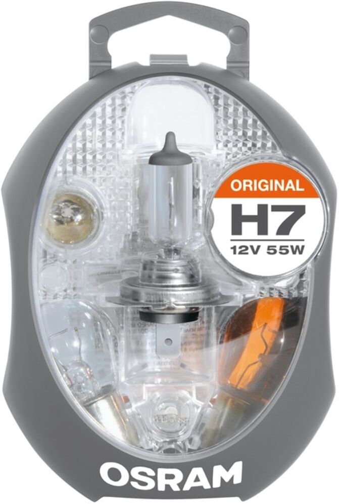 Ams-Osram Set di lampade OSRAM H7 (und P21W PY21W P21/5W R5W W5W 1x15A 1x20A 1x30A)