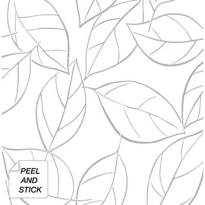 NextWall Tossed Leaves Peel and Stick Removable Wallpaper