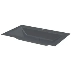 Bette Loft Einbau-Waschtisch A230-400HLW1 80x49,5x10cm, HLW1, raven