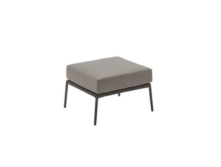CASA DOMA Messina Loungehocker - Rope anthrazit Modern Country, Organic Modern