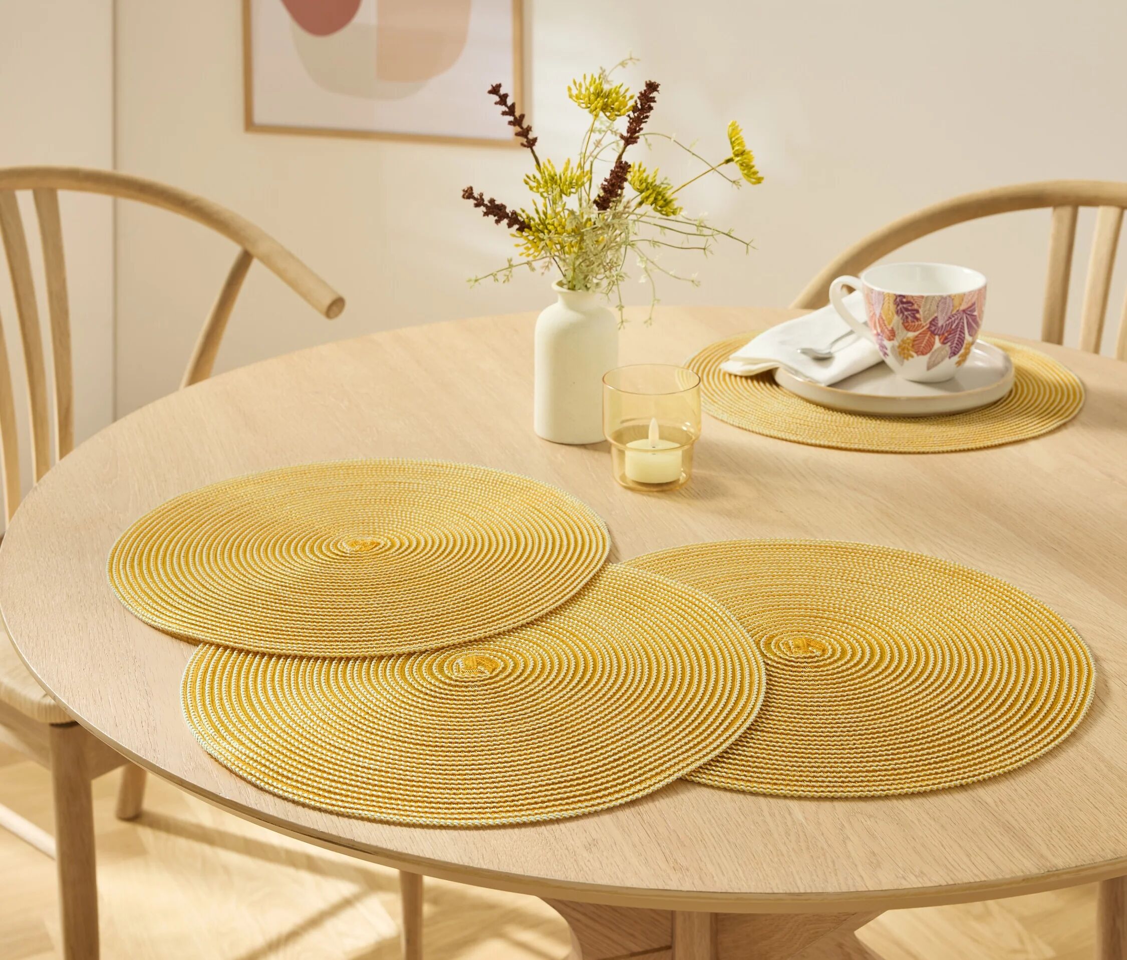 Tchibo - 4 Platzsets - beige