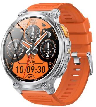 Everyday Crate LEMFO K66 Bluetooth Calling Smartwatch With 1.85 Inch HD Display Heart Rate & Blood Oxygen Monitor orange