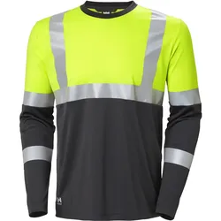 Warnschutz Langarmshirt "ADDVIS" UV-Schutz - XS - gelb/schwarz