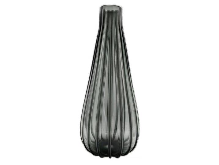 Ambia Home Vase, Dunkelgrau, Glas, bauchig, 64 cm, mundgeblasen, handgemacht, zum Stellen, auch für frische Blumen geeignet, Dekoration, Vasen, Bodenvasen