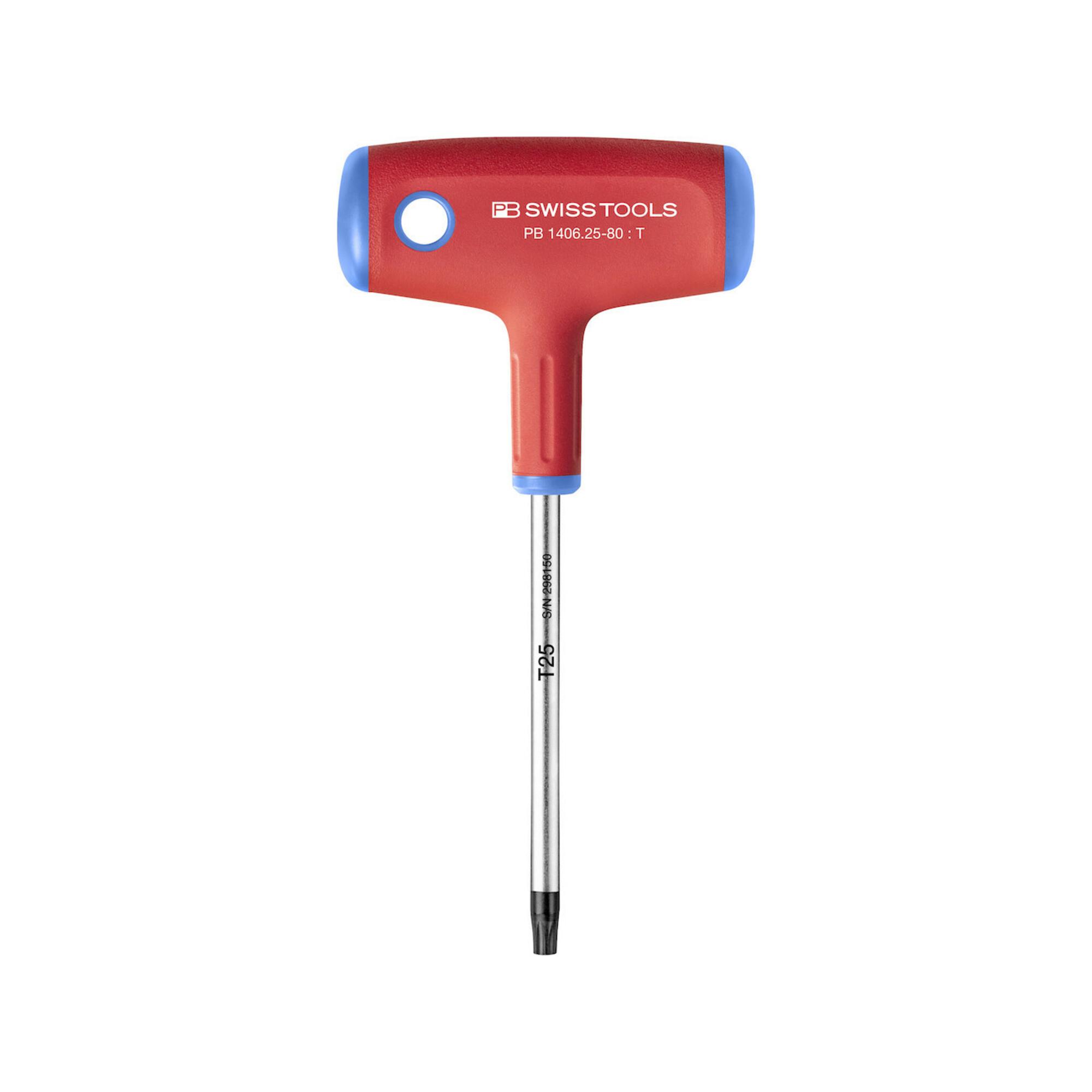 PB SWISS TOOLS Schraubendreher für TX, mit Quergriff, TX-Profil: TX25 (625201 TX25)
