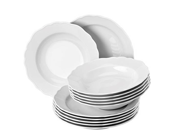 Hutschenreuther 02013-800001-18339 Maria Theresia Tafel-Set 12-teilig, weiß