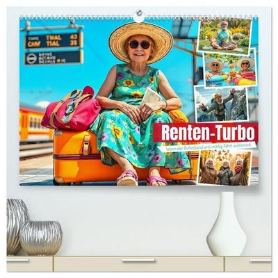 Renten-Turbo. Wenn der Ruhestand erst richtig Fahrt aufnimmt (hochwertiger Premium Wandkalender 2027 DIN A2 quer), Kunstdruck in Hochglanz