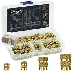 Ruthex Gewindeeinsatz #2-56/#4-40/#8-32/#10-24 UNC GE-KASTEN-U-001, 3D Drucker Zubehör
