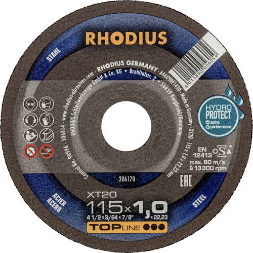 Rhodius 206170 Trennscheibe gerade 115mm Stahl