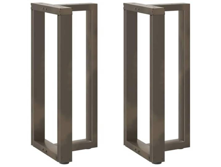 hliofuir Bartischbeine T-Form 2er Set 50x35x90 cm Stahl Stehtisch Kufen Robuste Kufen aus pulverbeschichtetem Stahl in T-Form für Stehtische in Küche und Barbereich inklusive Montageschrauben.