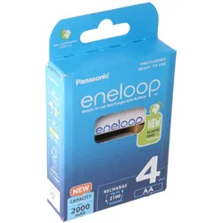 Panasonic eneloop Standard (ehem. Sanyo eneloop Standard) Akku Mignon/AA HR-3UTG 2000mAh 4er Pack