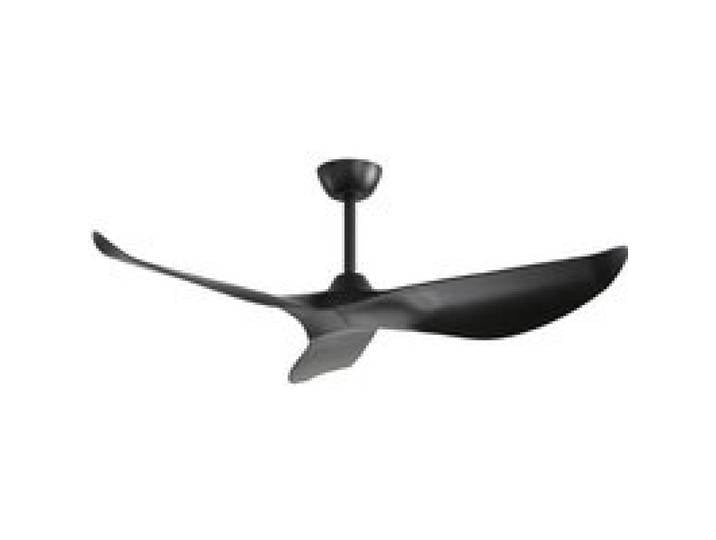 Ventilateur de plafond de 132 cm pour lintérieur sans éclairage Avec télécommande pour 6 niveaux de vitesse Noir