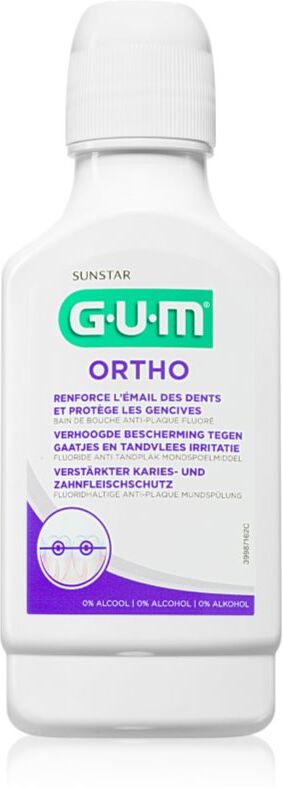 G.U.M Ortho bain de bouche pour les utilisateurs d'appareils dentaires fixes 300 ml