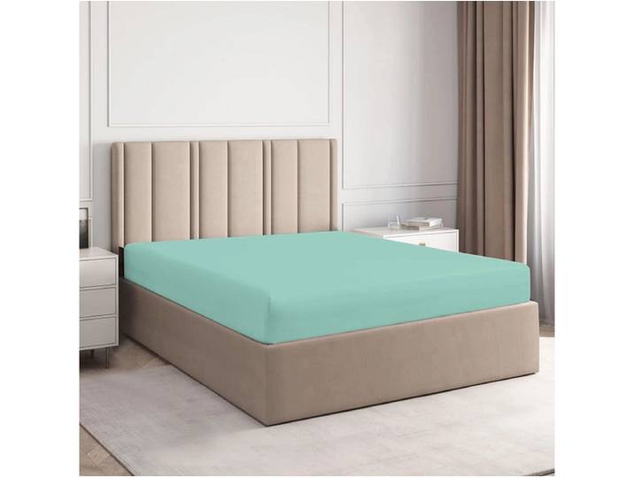 Fixleintuch DH PERCALE 90x200cm blau