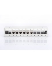 DIGITUS Desktop Modular Patch Panel geschirmt 12-Port Hellgrau RAL 7035 (DN-93706)