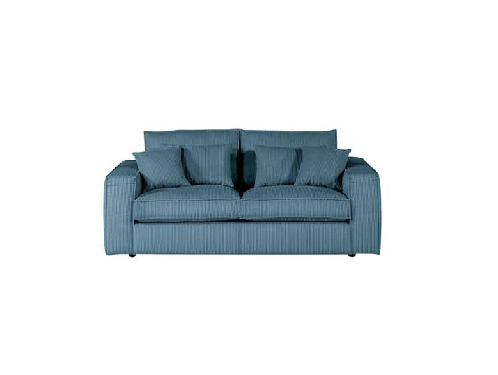 Canapé 2 places CLOUD tissu bleu