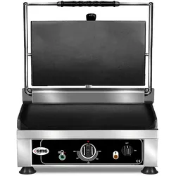 GMG - Kontaktgrill - ▲ & ▼ Glatt - mit Grillplatten aus Gusseisen, Fettauffangschale und Temperaturregelung 50° - 300° C