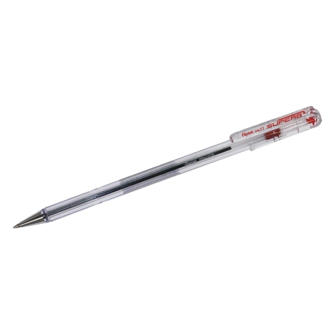 Pentel Superb Kugelschreiber Medium Rot 12 Stück(e) (12x) (BK77-B)