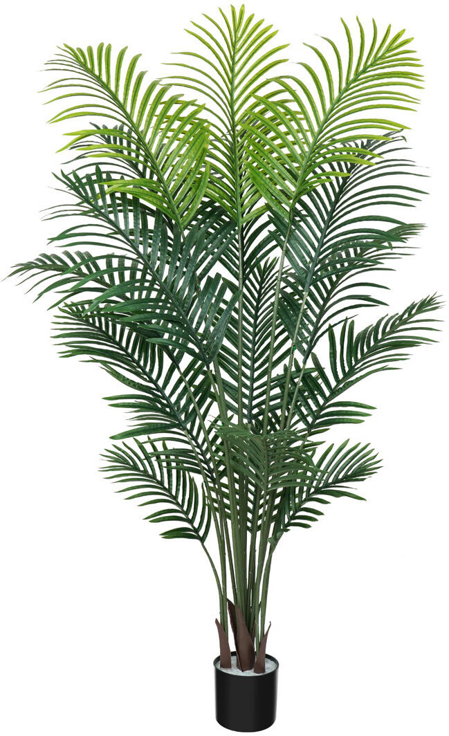 Metro Artificial Palm Tree, Fake Acera Palm Floor Plants for Indoor Office Decor Green 5FT/150CM