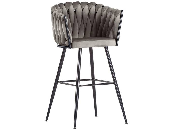 Landscape Barhocker Couture, Weavy, Anthrazit, konisch, 57x110x61 cm, Stoffauswahl, Typenauswahl, Esszimmer, Barmöbel, Barhocker
