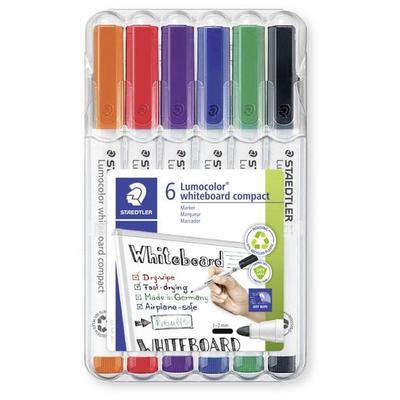 STAEDTLER Whiteboard-Marker Lumocolor 341, sortierte Farben, 6er Set