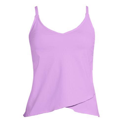 Tankinitop mit Tulpensaum chlorresistent für Damen, Damen, size: regular, Lila, Nylon-Mischung, by Lands' End