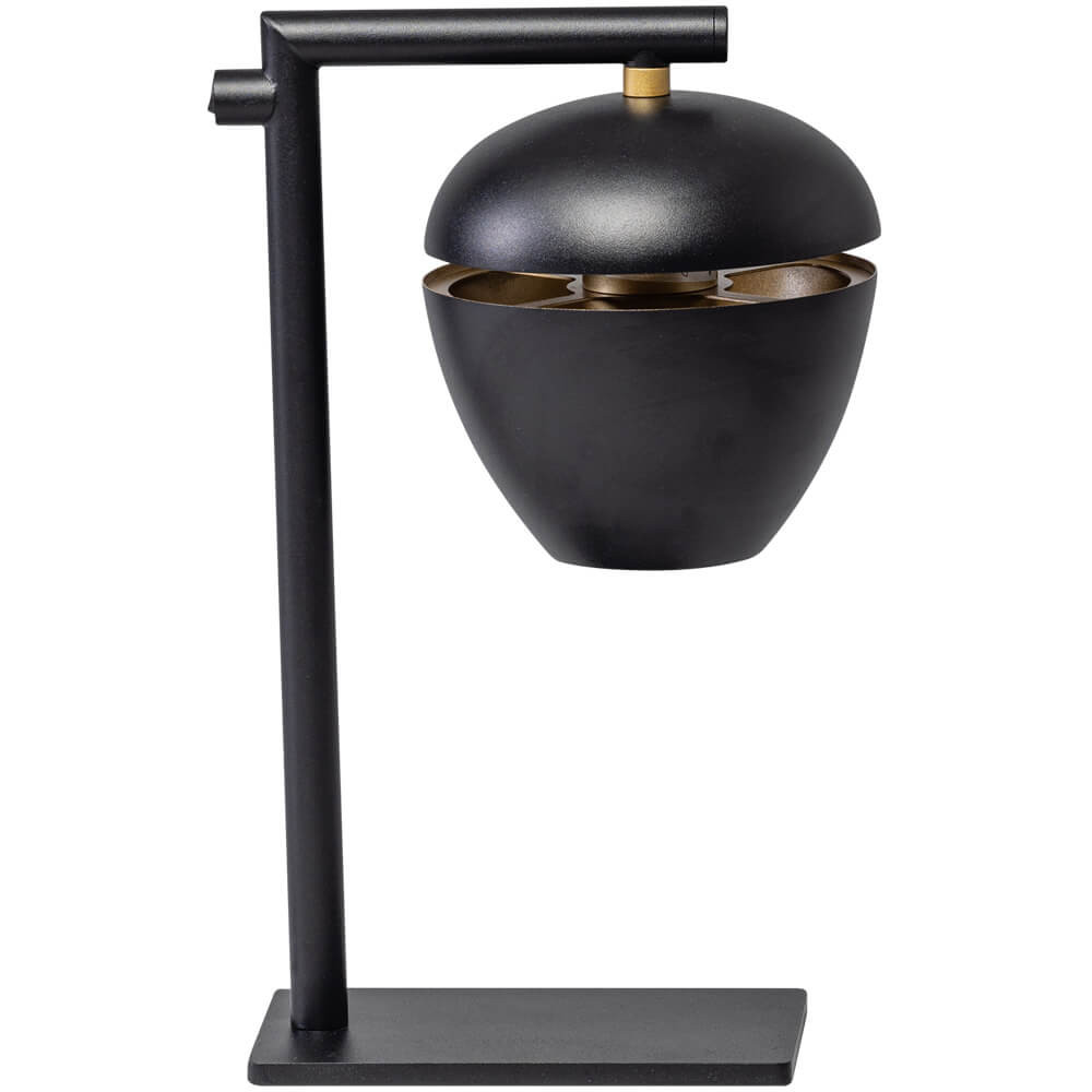ETH Design bureaulamp Claire zwart metalen tafellamp met warm wit licht