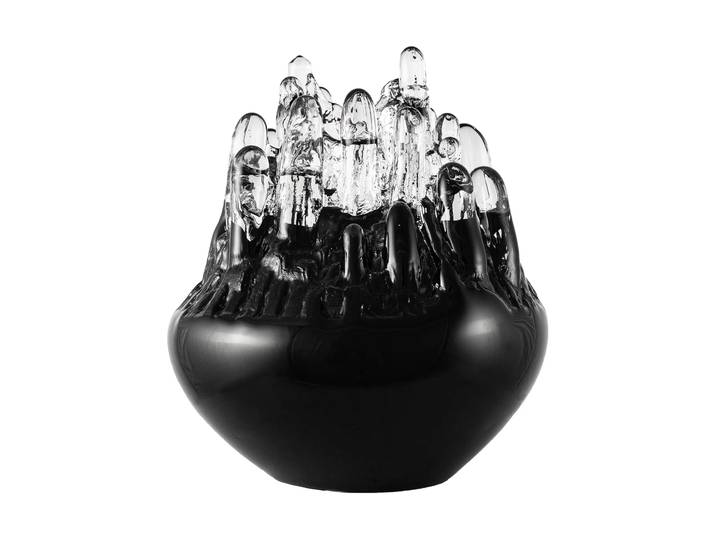 Kosta Boda Polar Kerzenhalter 330mm Schwarz
