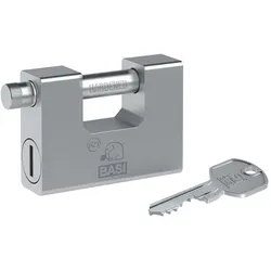 BASI 6210-9000 Vorhängeschloss VHS 621 90/ZA mit Zylinderabdeckung 3 Schlüssel