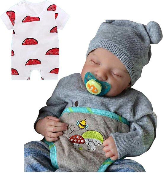 Realistische Pasgeboren Babypop van Volledig Siliconen - 19 Inch - Meisje - Kind Gezelschap