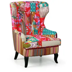 Sessel Ohrensessel Patchwork
