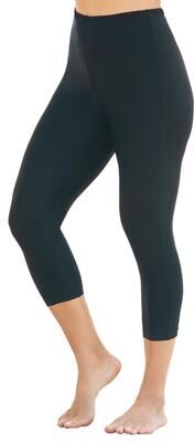 Plus Size Women's Swim Capri by Swim 365 in Black (Size 14)