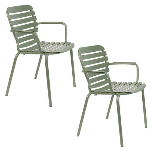 Zuiver Vondel tuinstoel set van 2