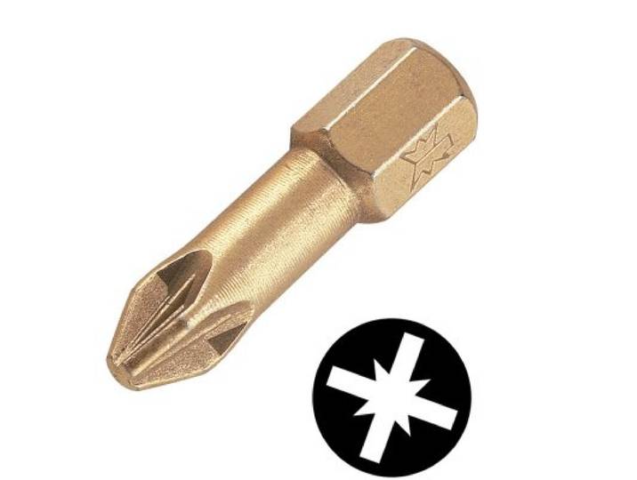 wolfcraft Diamant-bit, kruiskop (PZ 3) I 1304000 I 1 bit met diamantcoating voor een lange levensduur