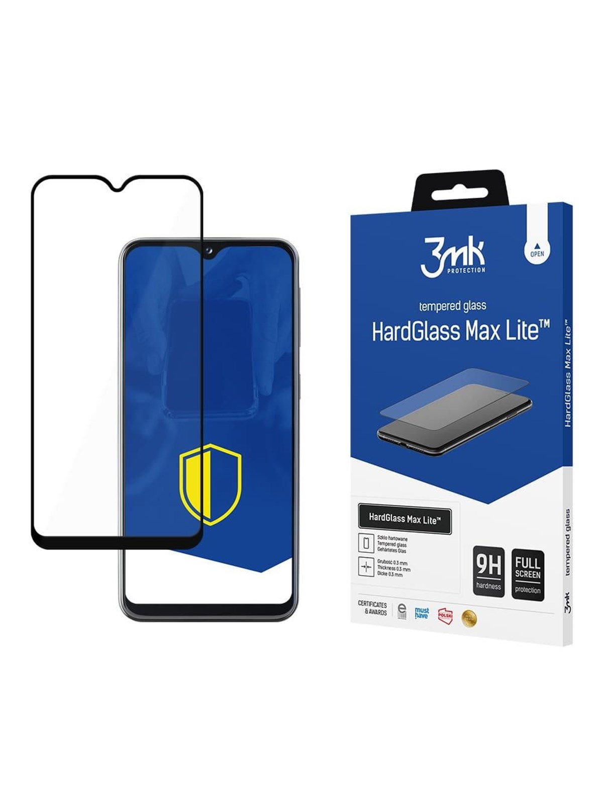 3mk 9H HardGlass Max Lite Glass for Samsung Galaxy A20e