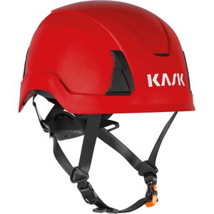 KASK Schutzhelm Primero, EN 397, EN 12492, EN 50365, mit 6-Punkt-System & Kinnriemen, Größe 52-63, rot