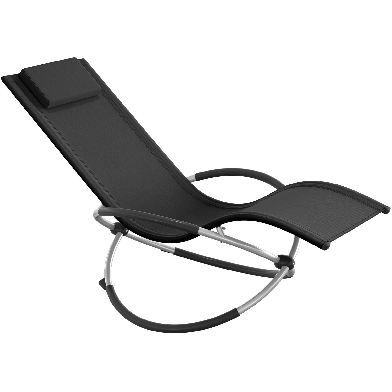 TecTake ergonomisch opvouwbaar ligbed Paulina, zwart