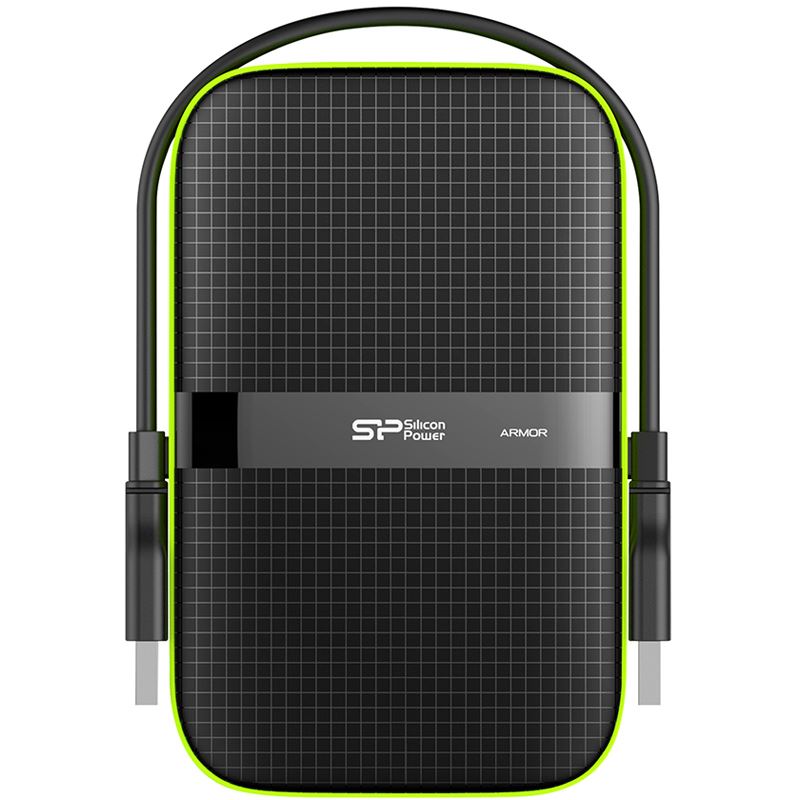 5TB Silicon Power Armor A60 SP050TBPHDA60S3K 2.5" (6.4cm) USB 3.1 schwarz/grün