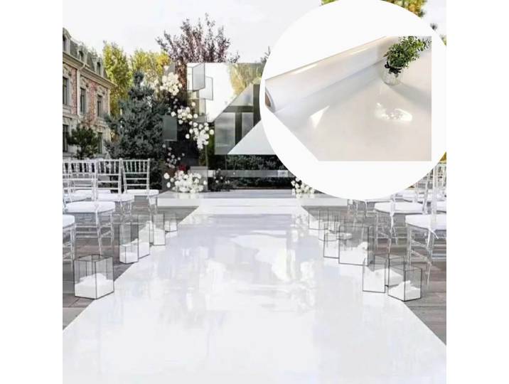 10M par rouleau 1.2M de large blanc 3D couleur argent or miroir allée coureur tapis pour décorations de cérémonie de mariage piste de danse
