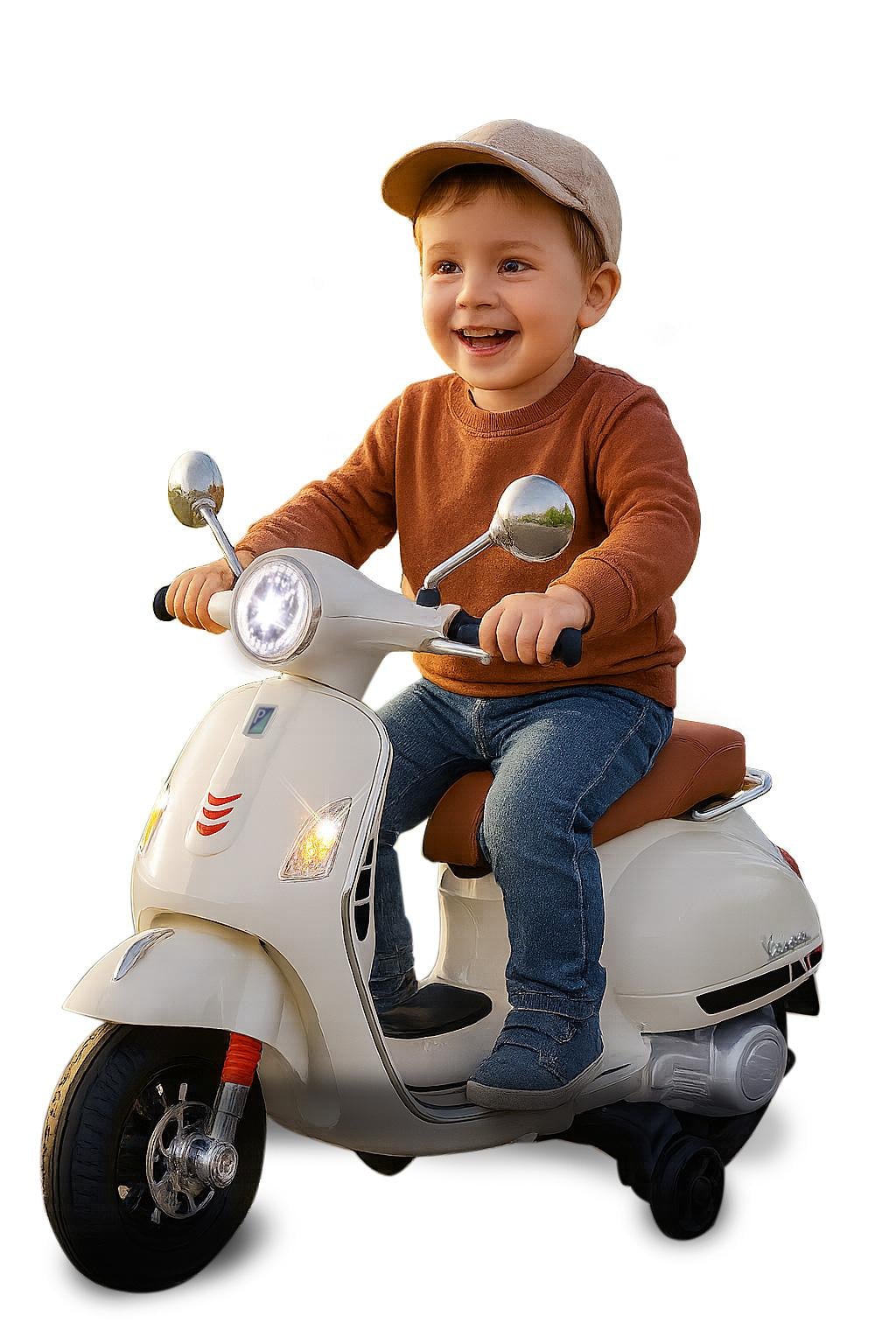 Jamara Elektrische Vespa GTS 125 wit Li-Power 12.6