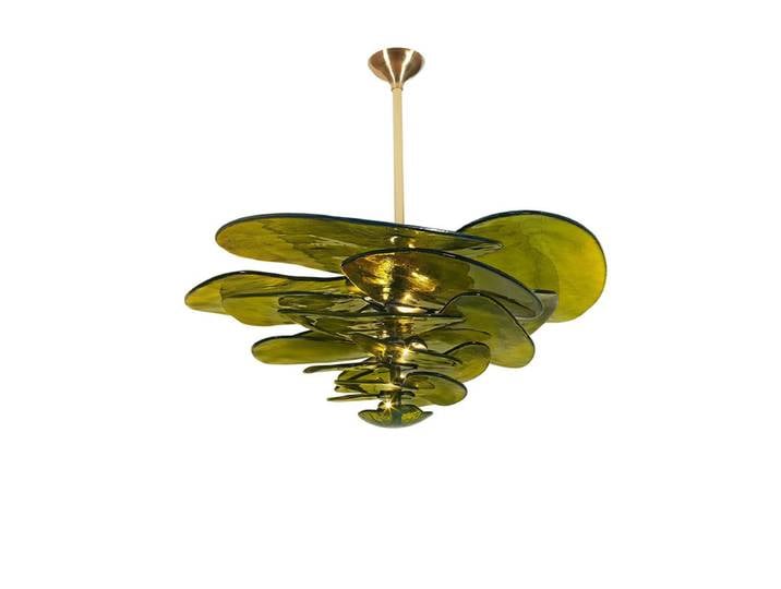 Lustre en verre coloré Tree Of Heaven G9 LED 2026, éclairage suspendu, luminaire pour salon