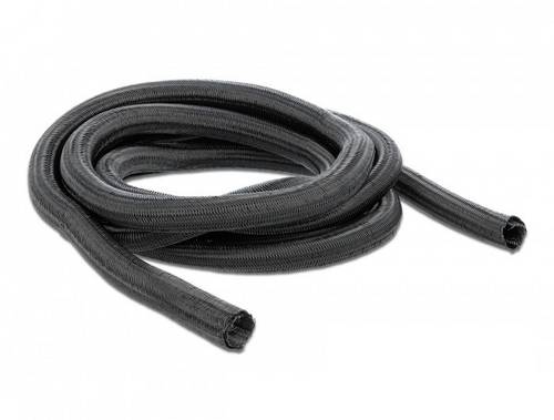 Delock 18909 18909 Geflechtschlauch Schwarz Polyester 5m 14mm (max) 1St.
